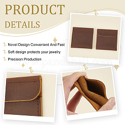 Cowhide Ring Storage Bags&nbsp;ABAG-WH0031-36C