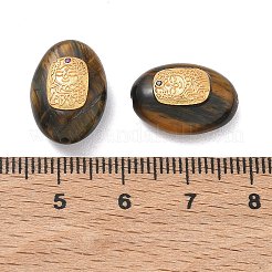 Natural Tiger Eye Oval Beads&nbsp;GG-D002-09G