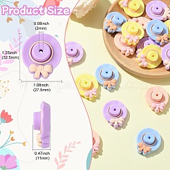 20Pcs 4 Colors Silicone Beads&nbsp;SIL-CJ0003-06