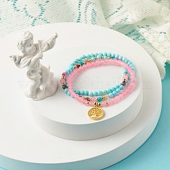 Stone Stretch Bracelets Set&nbsp;BJEW-JB07332