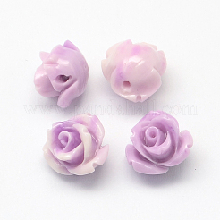 合成サンゴの花のビーズを染めた  アザミ  10~11x8mm  穴：1.5mm&nbsp;GSHE-Q003-02