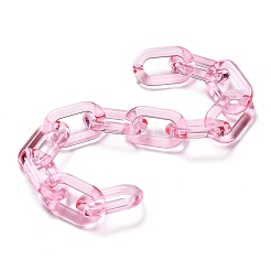 Handmade Transparent Acrylic Cable Chains&nbsp;AJEW-JB00704-07