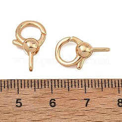 シェグレース真鍮製引き輪  カドミウムフリー＆ニッケルフリー＆鉛フリー  リング  18KGP本金メッキ  16.5x10x5mm  穴：4.5x1.2mm&nbsp;XGRQ58922-786G