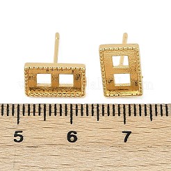 Brass Stud Earring Findings&nbsp;KK-F891-11G