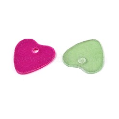 Spray Painted Natural Capiz Shell Heart Charms&nbsp;SHEL-K006-66