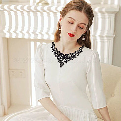 4Pcs 4 Styles Polyester Computerized Embroidery Collar&nbsp;DIY-TA0015-70