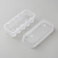PPプラスチックバッグ  長方形  透明  5.5x12.1x4.3cm  内径：4.5x11.2のCM&nbsp;CON-WH0816-020