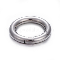 Tarnish Resistant 201 Stainless Steel Spring Gate Rings&nbsp;STAS-F221-41P