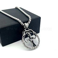 Vintage Punk Skull Woman Pendant 304 Stainless Steel Necklaces for Men Women&nbsp;ZC1916
