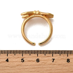 Brass Adjustable Cuff Open Rings for Women&nbsp;RJEW-Z097-03G-02