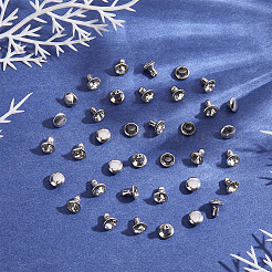 120 Sets Brass Rhinestone Rivets&nbsp;FIND-CY0001-59