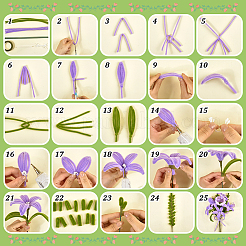 500Pcs DIY Plush Sticks&nbsp;DIY-PB0001-29