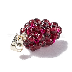 Natural Garnet Cluster Pendants&nbsp;X-G-G928-01LG