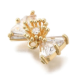 Brass Micro Pave Cubic Zirconia Pendants&nbsp;KK-U061-22G