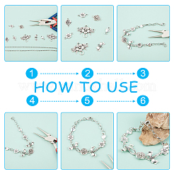 Tibetan Style Chandelier Component Links&nbsp;TIBE-PH0005-15AS-WH