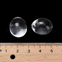 模造クリスタル透明アクリルビーズ  卵  トップ掘削  透明  18.5x14.5~15mm  穴：1.3mm  約400個/1000g&nbsp;TACR-K005-01A