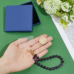 1Pc PVC & Zinc Alloy & Natural Amethyst Beads Mobile Straps&nbsp;AJEW-PH0001-50B