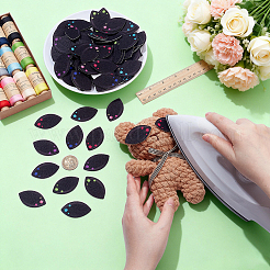 150 Pairs 6 Colors Felt Craft Doll Eye&nbsp;DIY-NB0016-23