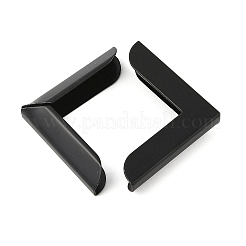 フォトアルバム用の鉄製フォトコーナー  ブラック  25.5x25.5x6.5mm&nbsp;IFIN-R002-03EB