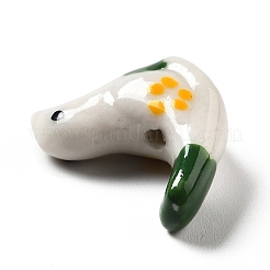 Handmade Printed Porcelain Beads&nbsp;PORC-F005-04C