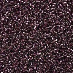 MIYUKIデリカビーズ  シリンダー  日本製シードビーズ  11/0  （db1204)シルバーライニングモーブ  1.3x1.6mm  穴：0.8mm  約2000PCS /ボトル  10 G /ボトル&nbsp;SEED-JP0008-DB1204
