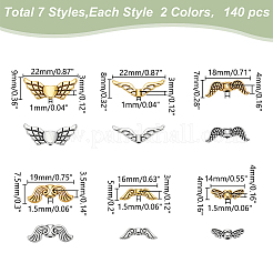 120pcs 12 styles Tibetan Style Alloy Beads&nbsp;TIBEB-WR0001-02