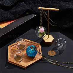DIY Wish Bottle Pendant Necklace Making Kit&nbsp;DIY-NB0009-22