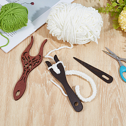 2Pcs 2 Styles Wooden Knitting Loom Plexer&nbsp;DIY-BC0015-94