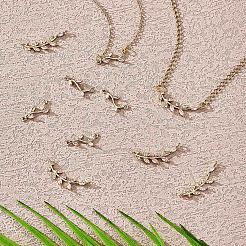 10Pcs Leaf Cubic Zirconia Charms&nbsp;JX396A
