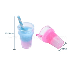 Imitation Juice Glass Pendants&nbsp;CRES-CJ0001-12