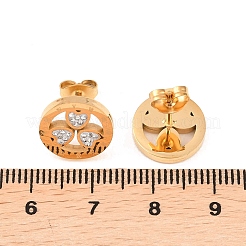 Flower 304 Stainless Steel Stud Earrings&nbsp;EJEW-H175-01G