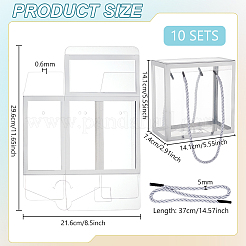 Foldable Hot Stamping Transparent PVC Packaging Boxes&nbsp;CON-WH0123-24B-01