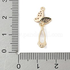 Brass Micro Pave Cubic Zirconia Pendants&nbsp;KK-M326-04G