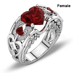 Heart Alloy Finger Rings for Couple&nbsp;FS-WGF8AF7-07