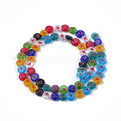 Handmade Lampwork Beads Strands&nbsp;LAMP-S191-07