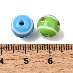 Opaque Resin Stripe Beads&nbsp;RE-CBA0A57-03