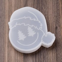 クリスマスキャンドルホルダーシリコン型  アロマキャンドル作り用  サンタクロース  130x130x26mm&nbsp;LS-SIL-B073-01