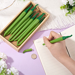 10Pcs Plastic Pepper Shape Gel Pen&nbsp;AJEW-TA0002-42A