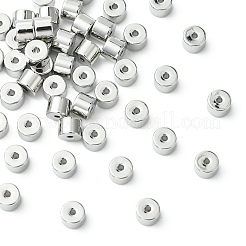 シェグレイスの真鍮ビーズ  カドミウムフリー＆ニッケルフリー＆鉛フリー  コラム  プラチナメッキ  4x3mm  穴：0.9mm&nbsp;XGRQ1H875-342P