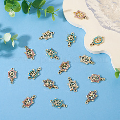 16Pcs Alloy Rhinestone Connector Charms&nbsp;ALRI-TA0001-39