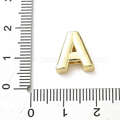 Brass Micro Pave Clear Cubic Zirconia Slide Charms&nbsp;KK-I382-04G