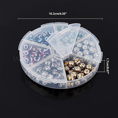 Electroplate Glass Beads&nbsp;EGLA-NB0001-13-1
