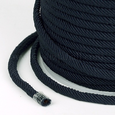 ラウンドポリエステルコード  プルシアンブルー  4mm  約21.87ヤード（20m）/ロール&nbsp;OCOR-L030-133-1