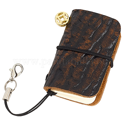 Cowhide Mini Notebook&nbsp;AJEW-CL0005-43B-1
