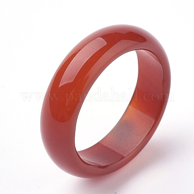 天然瑪瑙指輪 染め＆加熱 シエナ 6mm サイズ6~12（16~22mm）の通販