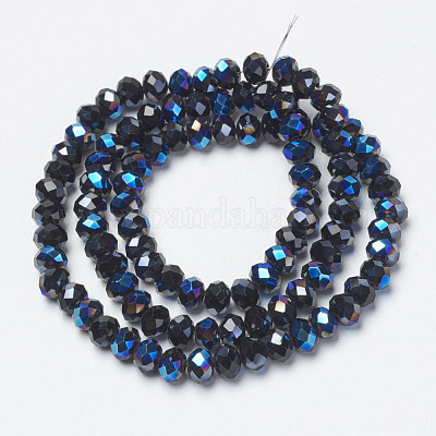 Electroplate Glass Beads Strands&nbsp;EGLA-A034-T4mm-I03-1