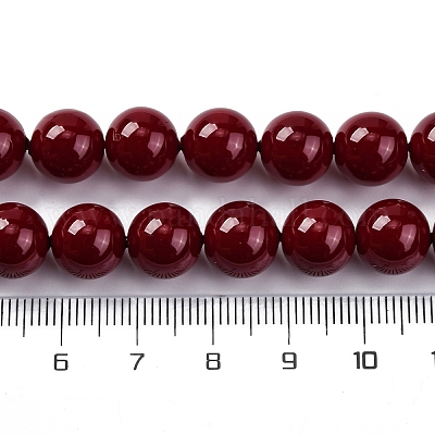 Baking Paint Glass Beads&nbsp;GLAA-Z010-01F-1