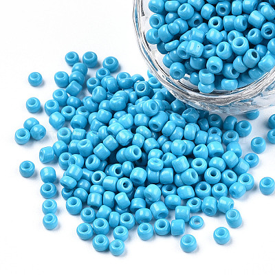Baking Paint Glass Seed Beads&nbsp;SEED-S001-K10-1