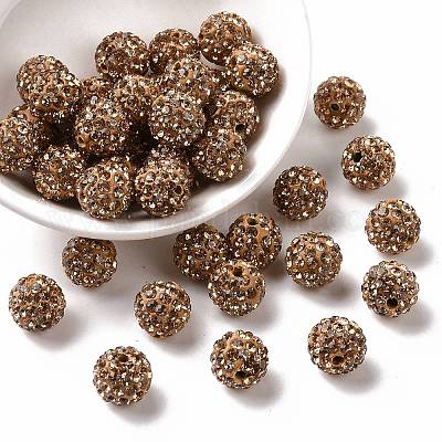 Pave Disco Ball Beads&nbsp;RB-A130-10mm-1-1