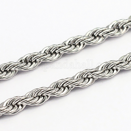 Wholesale Tarnish Resistant 304 Stainless Steel Rope Chains - Pandahall.com